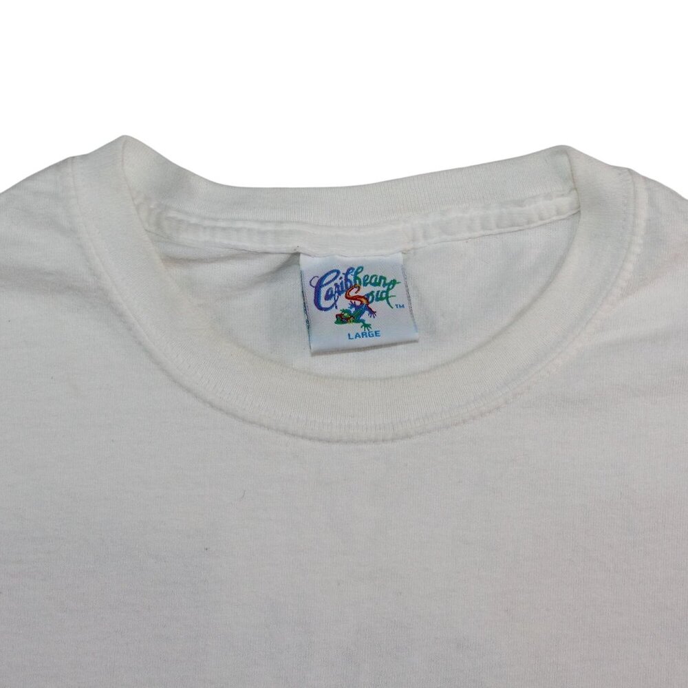 Vintage 2004 Mexico City Beer Guru Brewing Co Large Graphic White T-Shirt Tiki - Picture 9 of 14